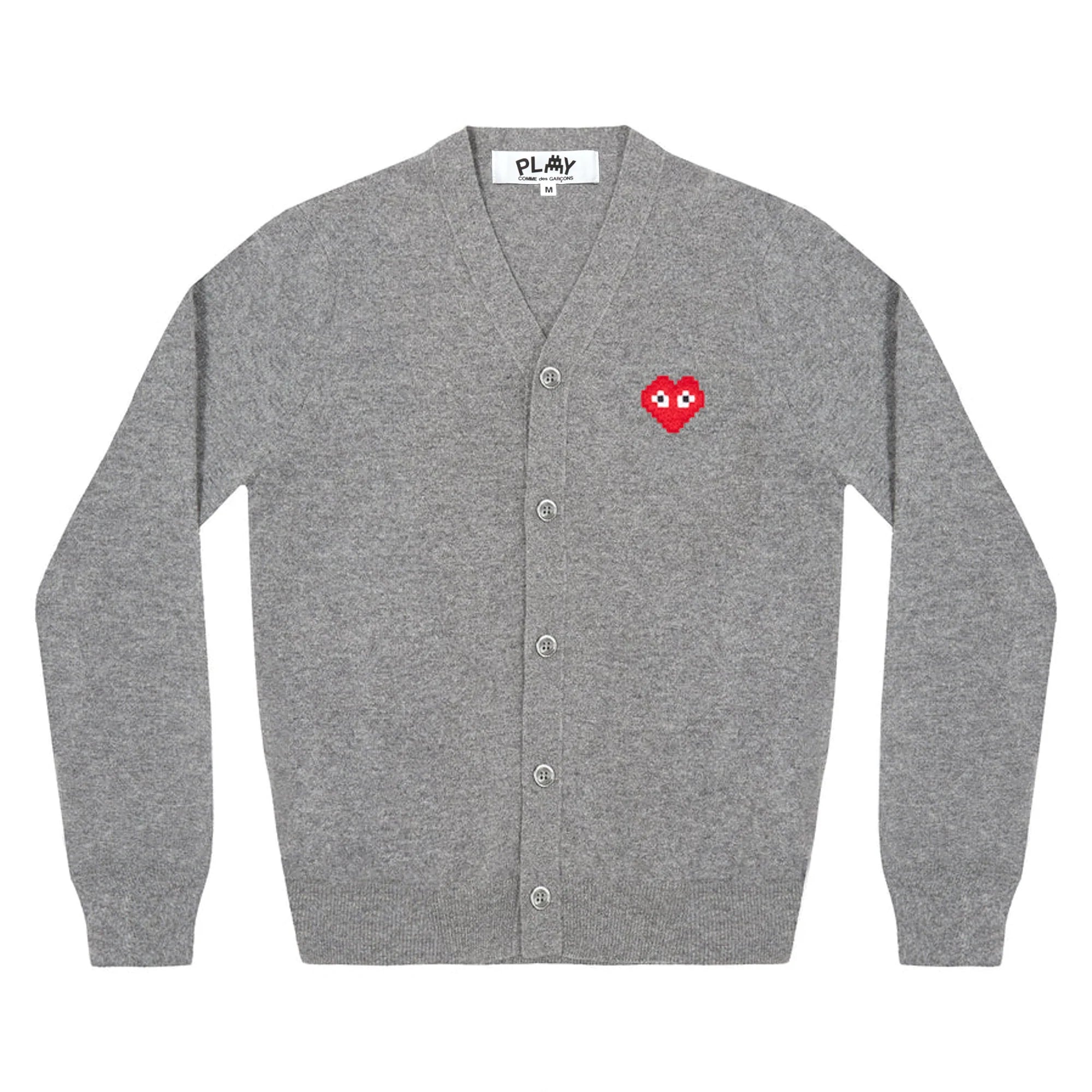 PLAY - the Artist Invader Men's Cardigan - (N084)(Grey) view 1