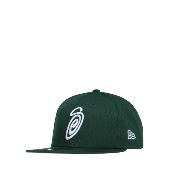 STÜSSY - Curly S 59Fifty New Era Cap - (Forest Green)