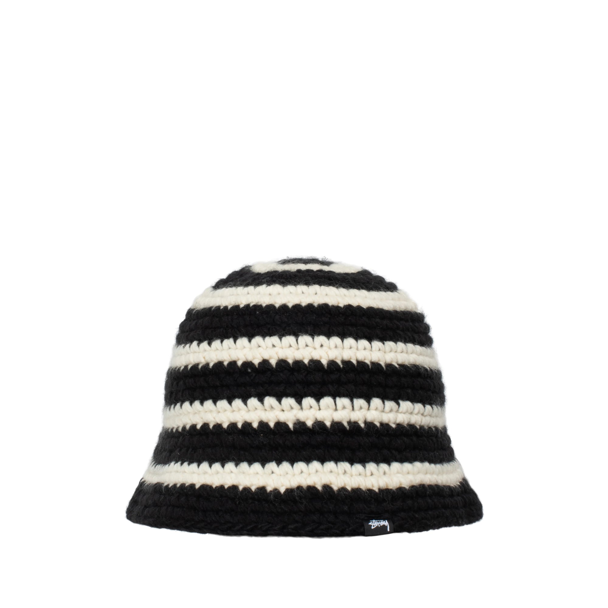 STÜSSY - Swirl Knit Bucket Hat - (Black)|Dover Street Market E