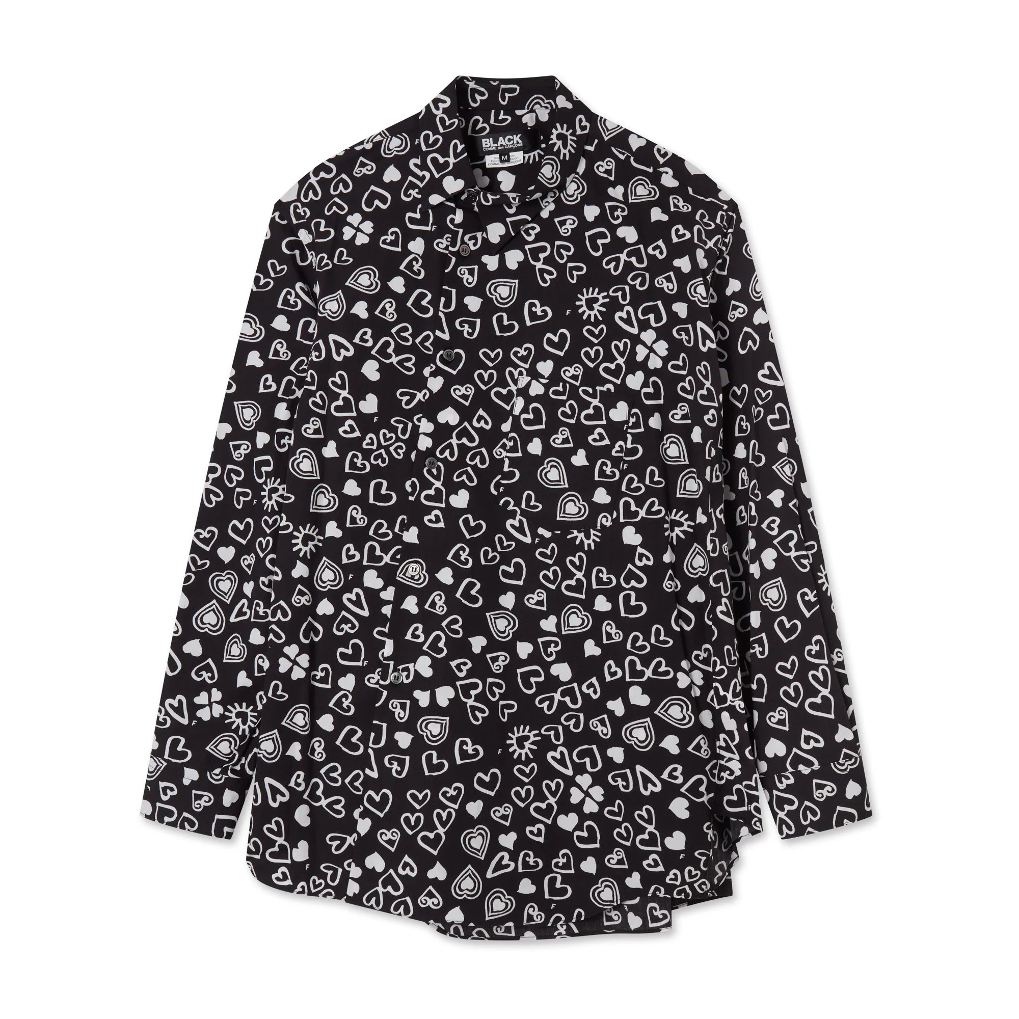 BLACK COMME DES GARÃONS: Filip Pagowski Bias Shirt (Black) | DSMS E-SHOP