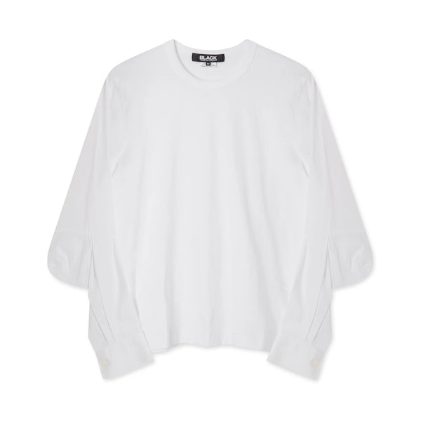 BLACK COMME DES GARÇONS - Contrast Pullover - (White)