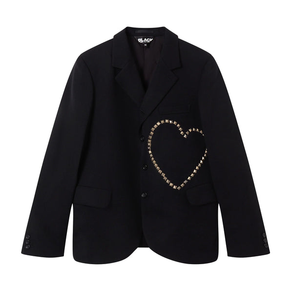 Black Comme Des Garçons - Studded Wool Jacket - (Black)