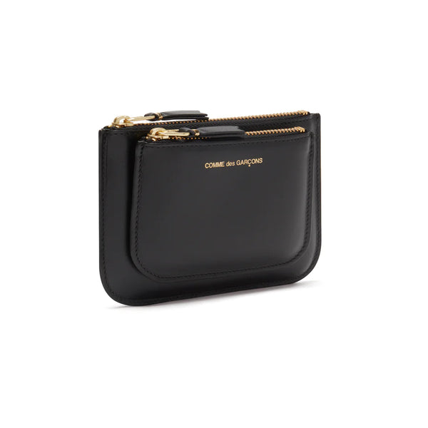 CDG Wallet_CDG WALLET - Outside Pocket Zip Pouch - (Black SA8100)_WALLETS