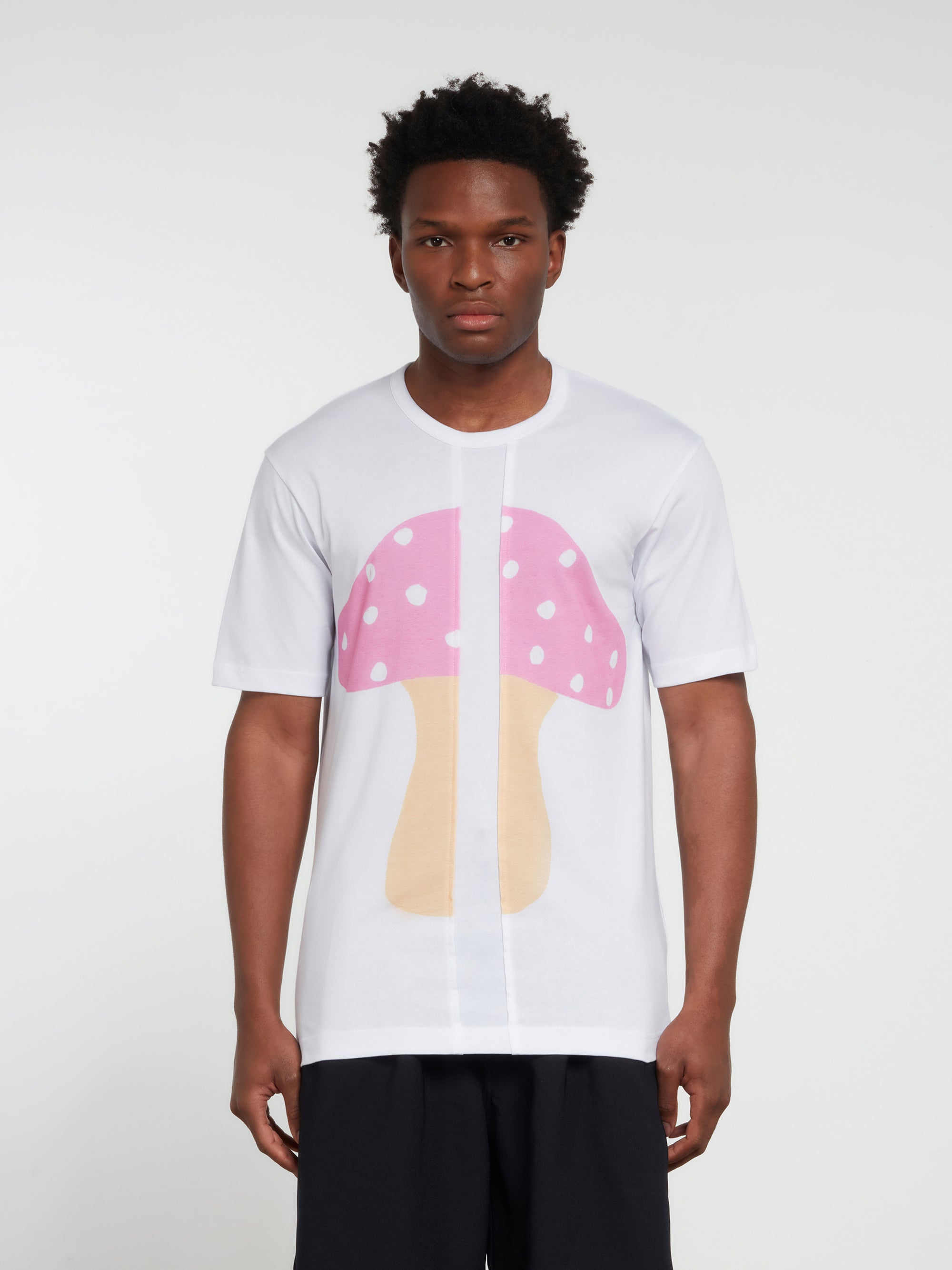 CDG SHIRT - Brett Westfall Mushroom T-Shirt - (White)|Dover Street ...