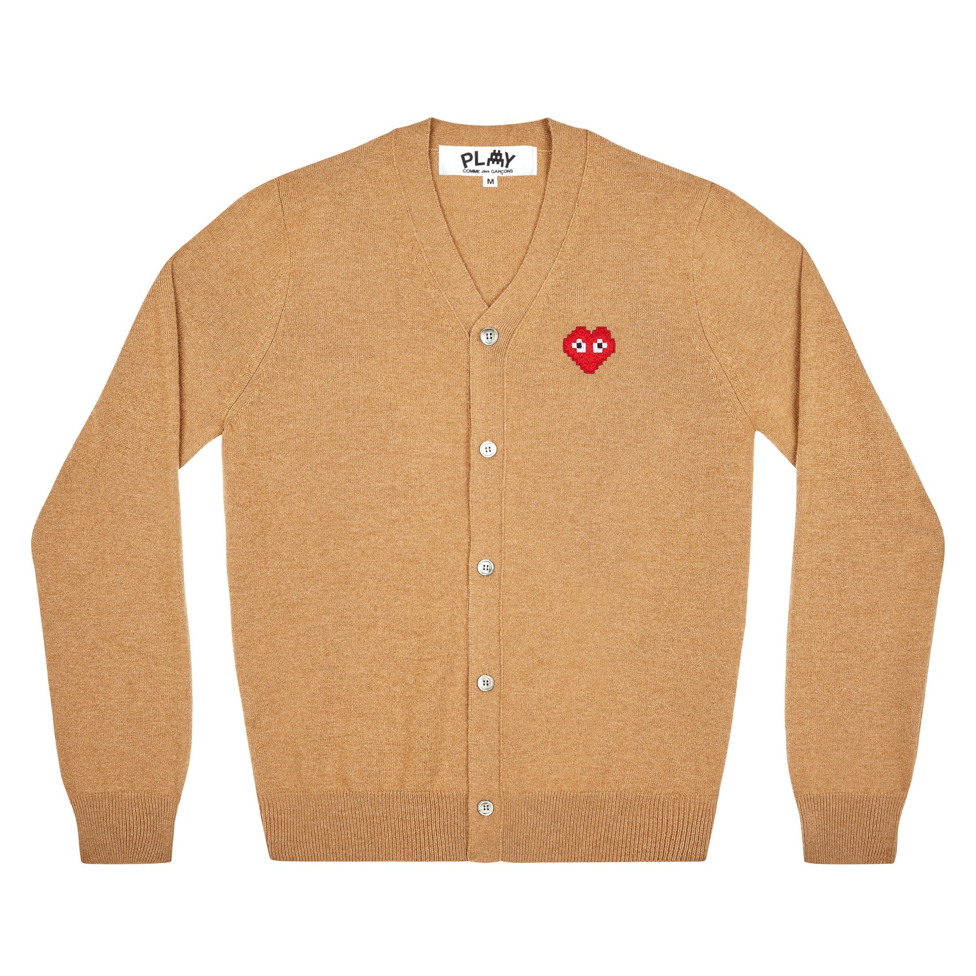 PLAY - the Artist Invader Men's Cardigan - (N084)(Camel) view 1
