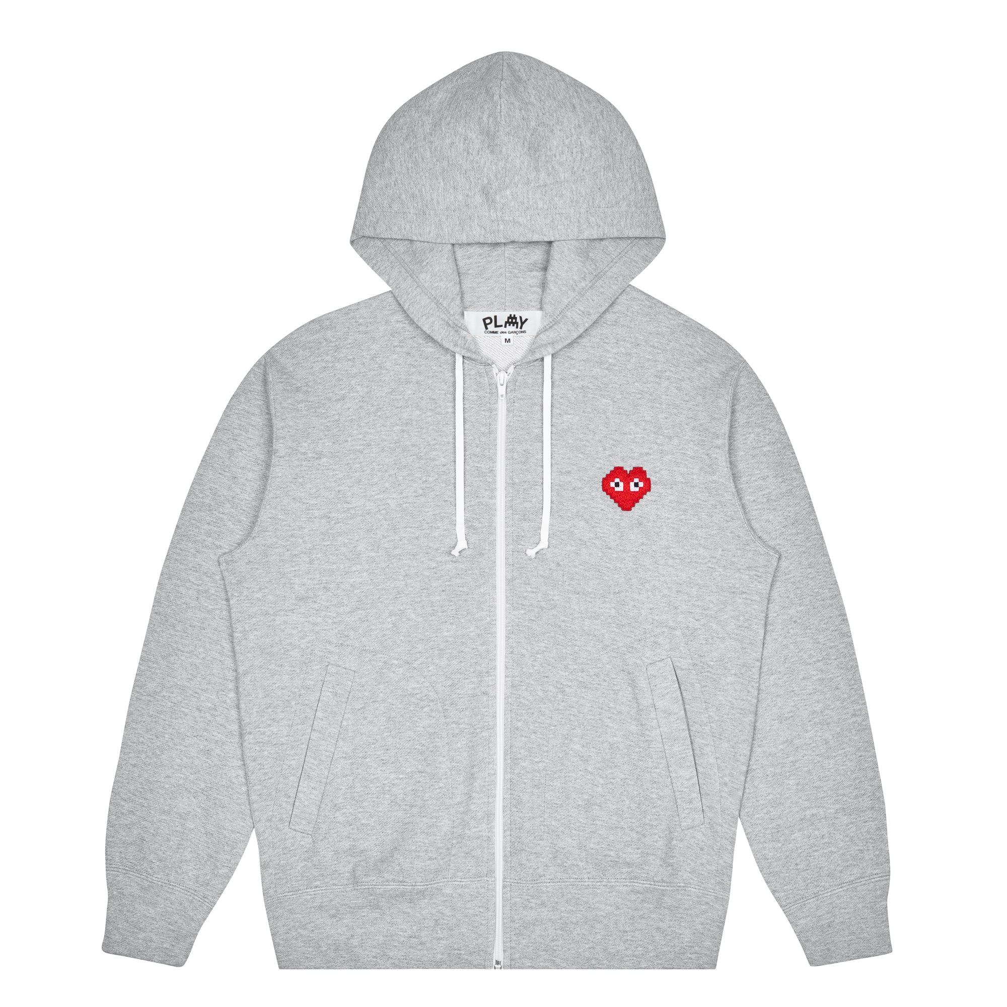 PLAY - the Artist Invader Hooded Sweatshirt - (T325)(T326)(Grey) view 1