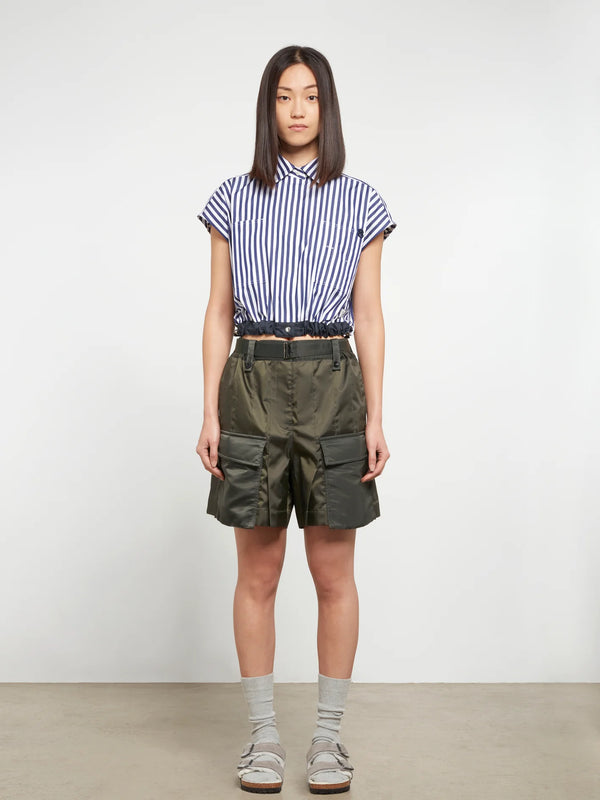 Sacai_SACAI - Women‚Äös Thomas Mason Edition Shirt - (Navy Stripe)_SHIRTS