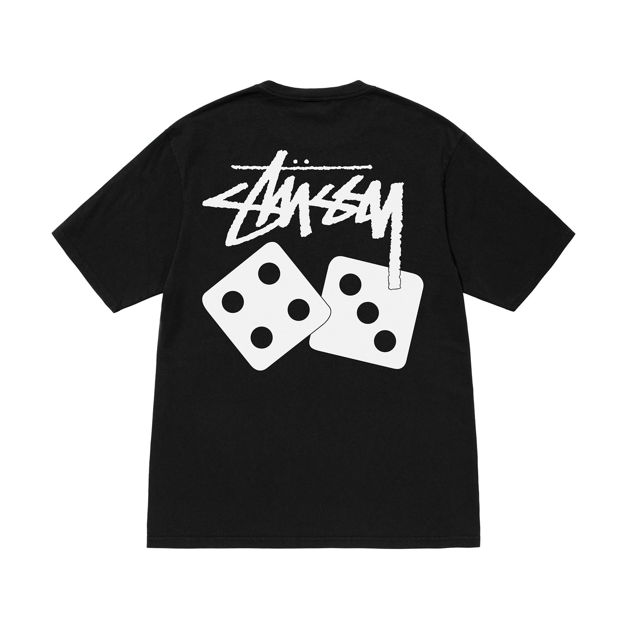 STÜSSY - Dice Pig. Dyed Tee - (Black) | Dover Street Market E-Shop