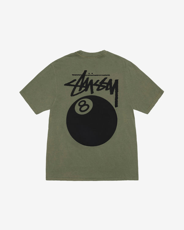 Stüssy - Men's 8 Ball Pigment Dyed T-Shirt - (Olive)