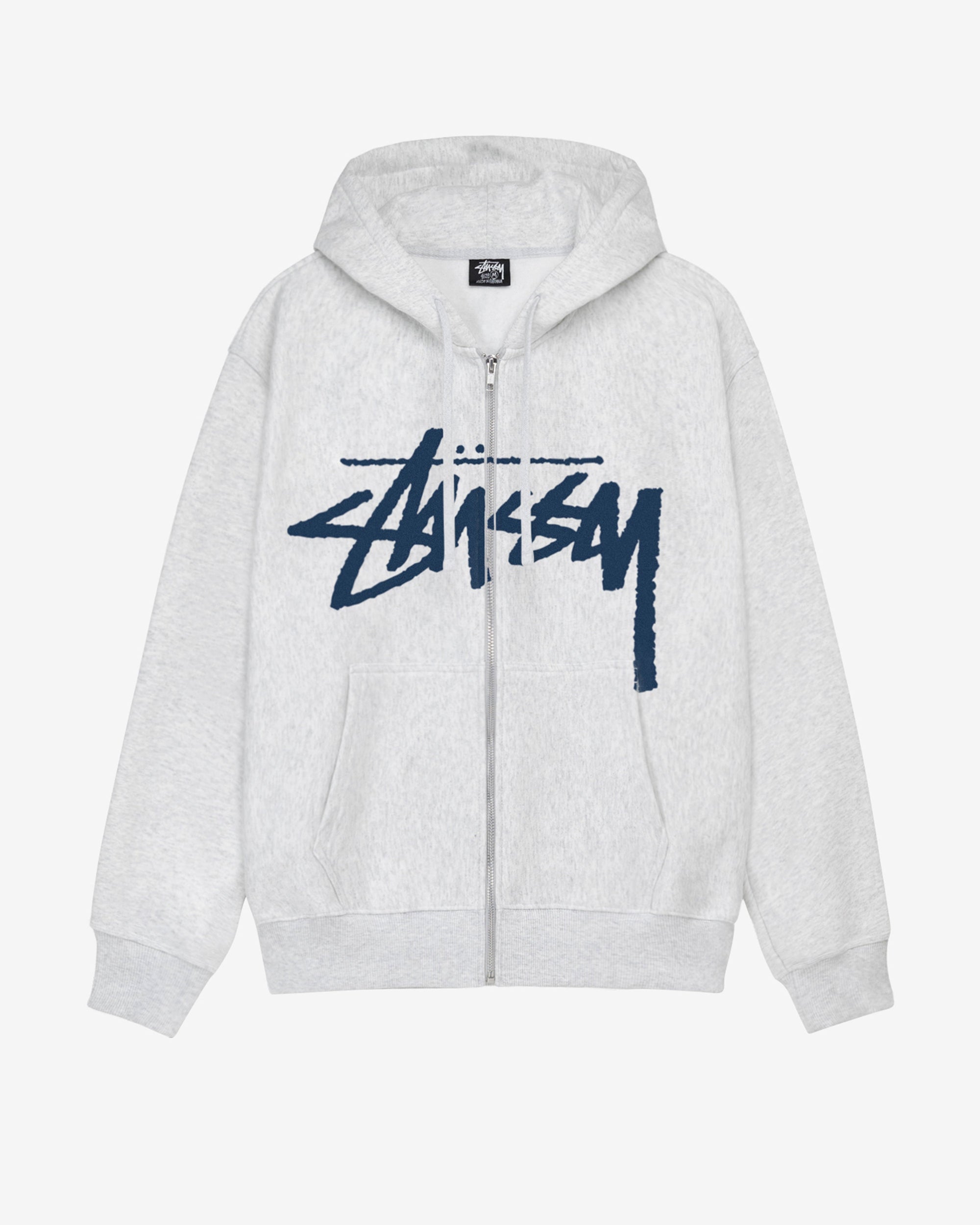 Stüssy: Men's Stock Zip Hood (Ash Heather) DSMS E-SHOP