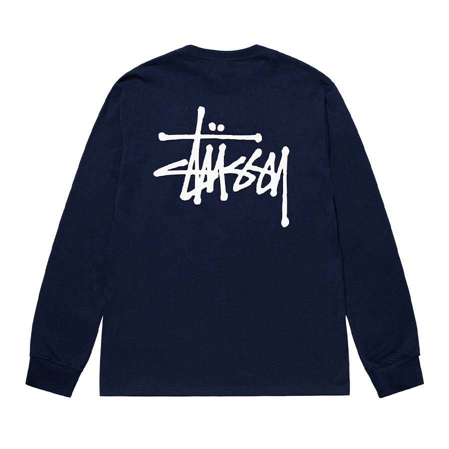 STÜSSY - Basic STÜSSY Ls Tee - (Navy) | Dover Street Market E-Shop ...