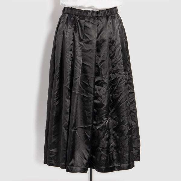 CDG Black Collection_BLACK COMME DES GARÇONS - Message Print Skirt - (Black)_SKIRTS