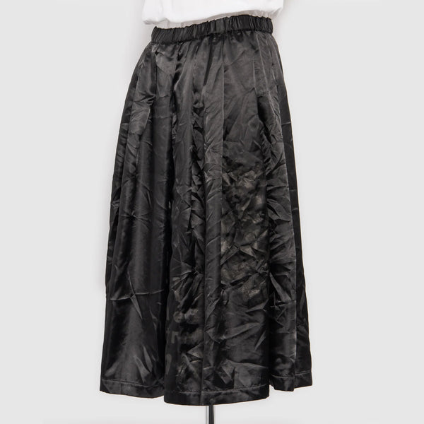 CDG Black Collection_BLACK COMME DES GARÇONS - Message Print Skirt - (Black)_SKIRTS