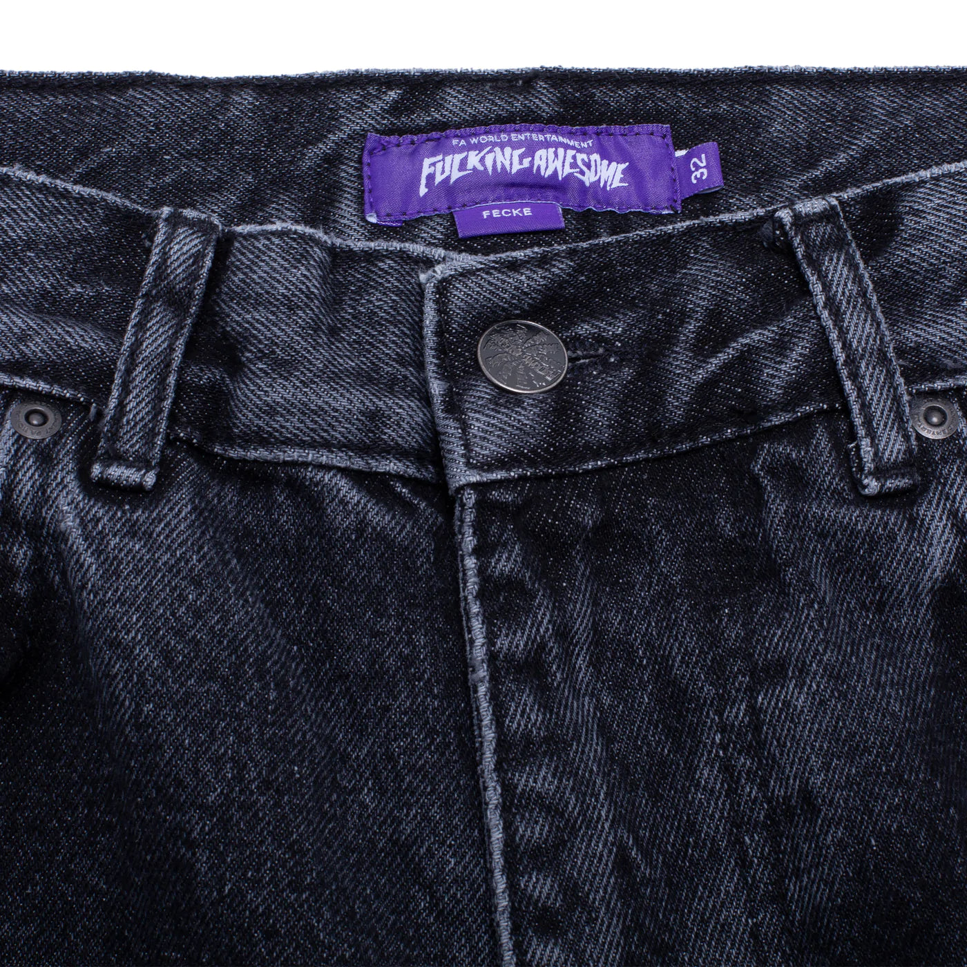FUCKING AWESOME - Fecke Baggy Denim Jean - (Washed Black) | Dover 
