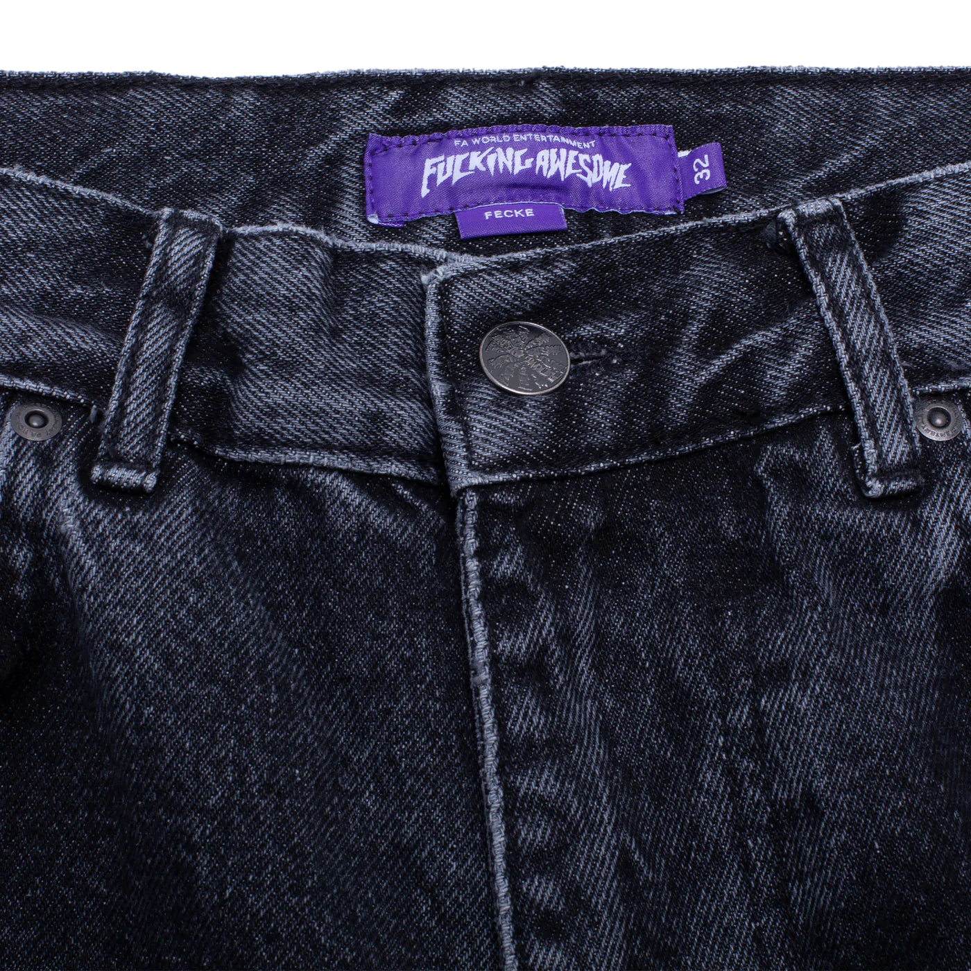 FUCKING AWESOME - Fecke Baggy Denim Jean - (Washed Black) | Dover