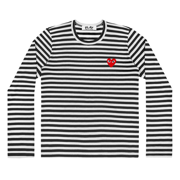 PLAY - Striped T-Shirt - (T163)(T164)(Black/White)