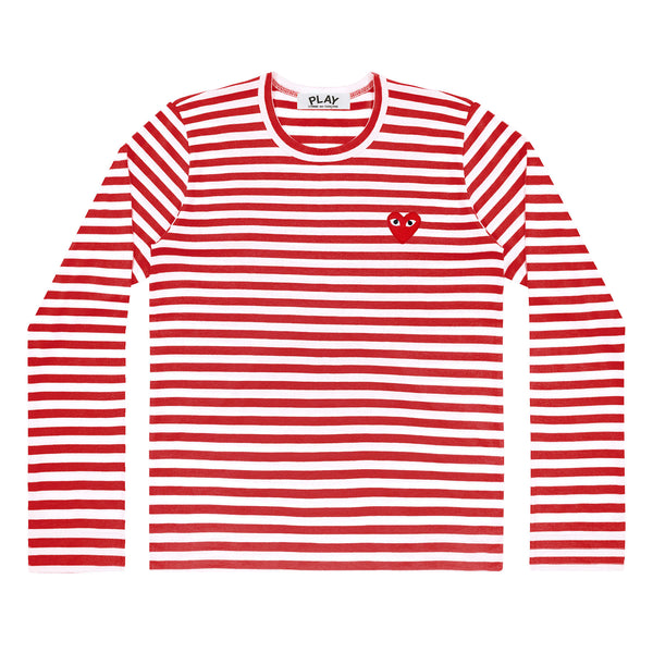 PLAY - Striped T-Shirt - (T163)(T164)(Red/White)