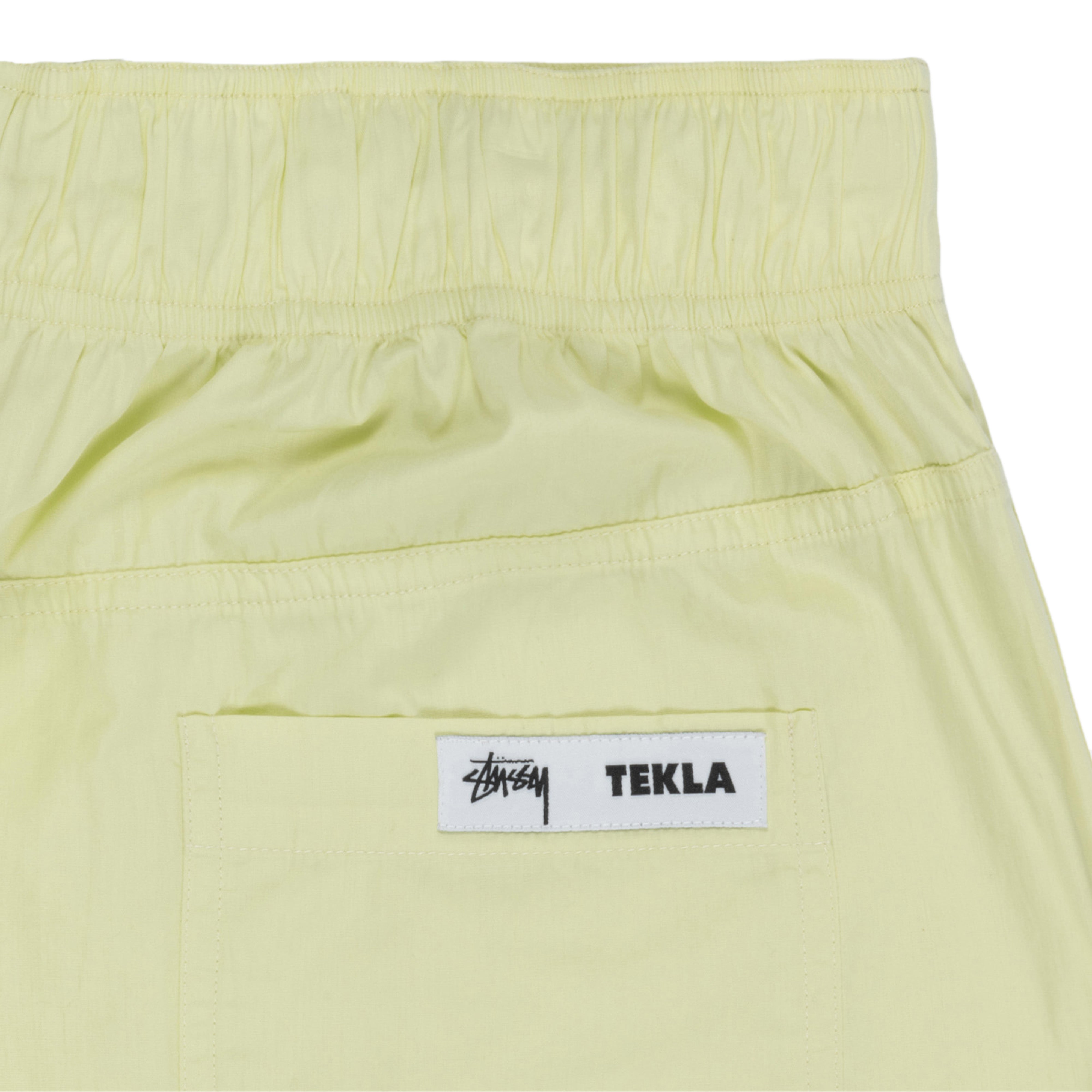 Stüssy - Tekla Poplin Pyjama Shorts - (Lime) | Dover Street Market 