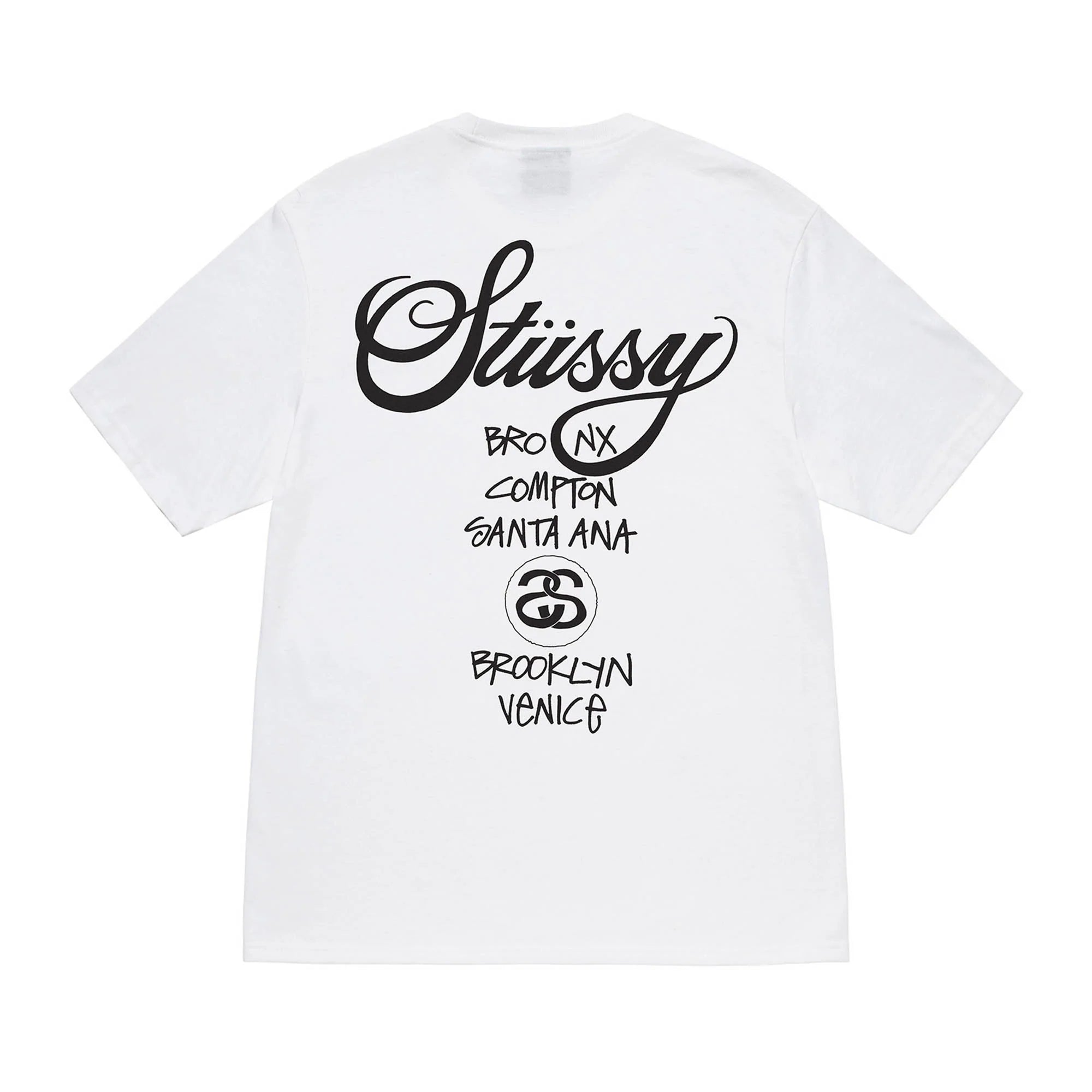 STÜSSY - DSM World Tour T-Shirt - (White) | Dover Street Market E-Shop ...