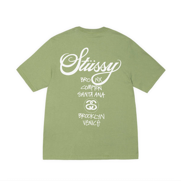 Stussy_Stussy - DSM World Tour Tee - (Moss)_TEES