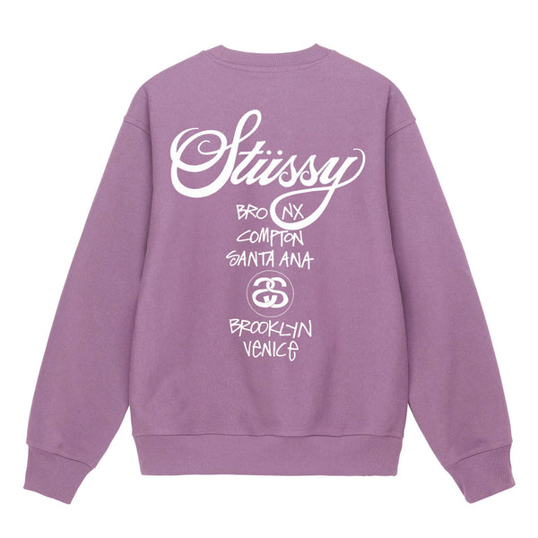 Stussy_Stüssy - DSM World Tour Crew - (Orchid)_SWEATERS