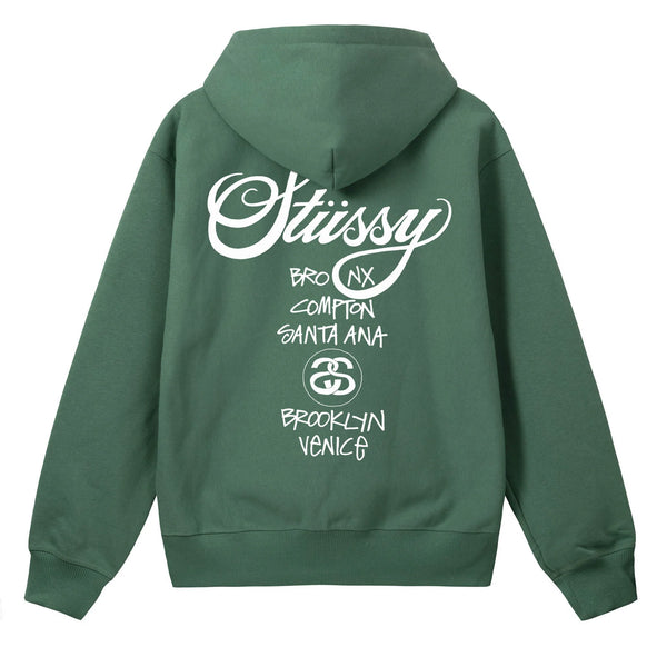Stussy_Stüssy - DSM World Tour Hoodie - (Green)_SWEATSHIRTS