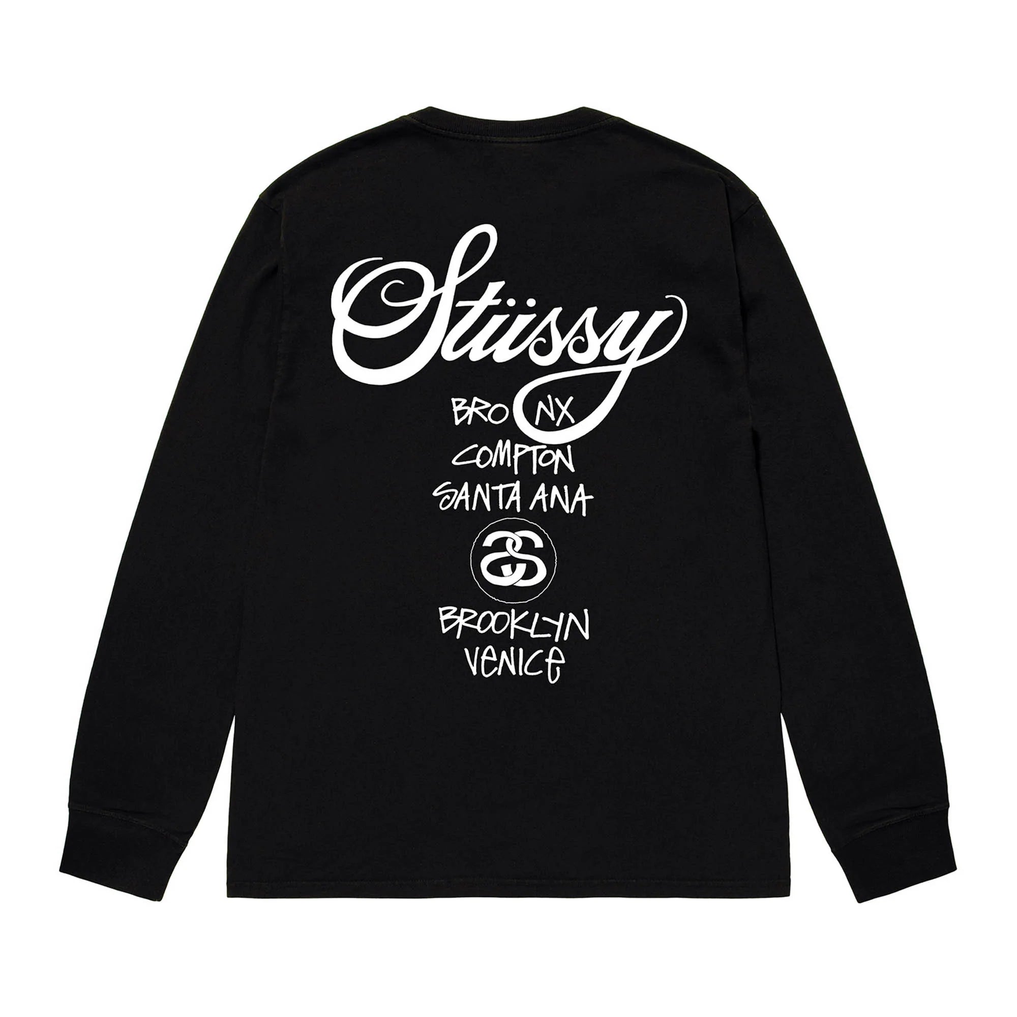 STÜSSY - DSM World Tour L/S T-Shirt - (Black) | Dover Street