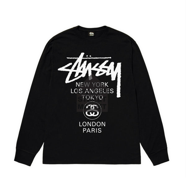Stussy - DSM World Tour LS Tee - (Black)