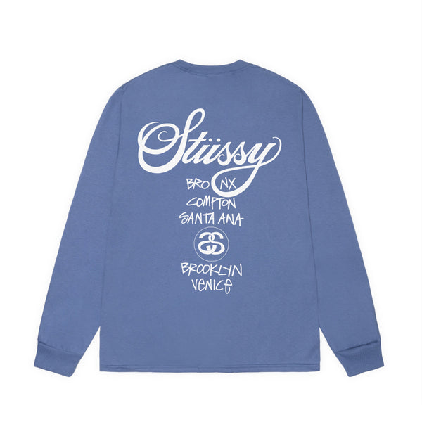 Stussy_Stussy - DSM World Tour LS Tee - (Storm)_TEES
