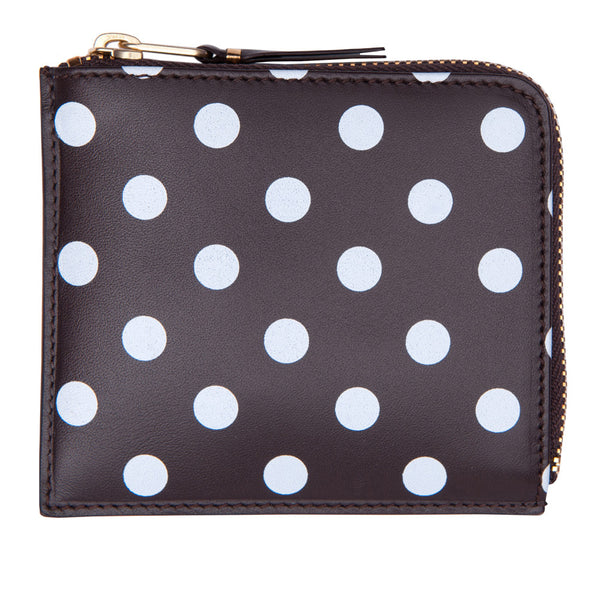 CDG Wallet Polka Dots Printed (Brown SA3100PD)