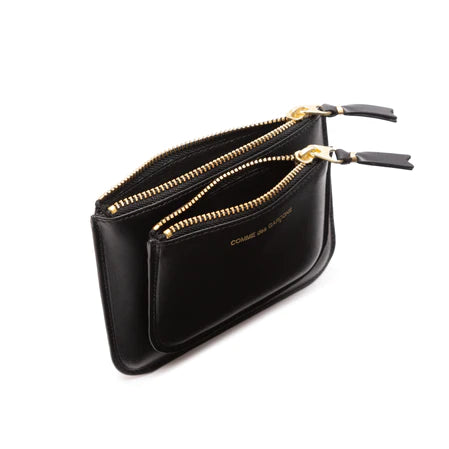 CDG Wallet_CDG WALLET - Outside Pocket Zip Pouch - (Black SA8100)_WALLETS