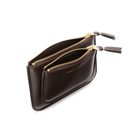 CDG Wallet_CDG WALLET - Outside Pocket Zip Pouch - (Brown SA8100)_WALLETS