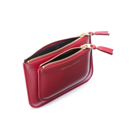 CDG Wallet_Cdg Wallet - Outside Pocket Zip Pouch - (Red SA8100)_WALLETS