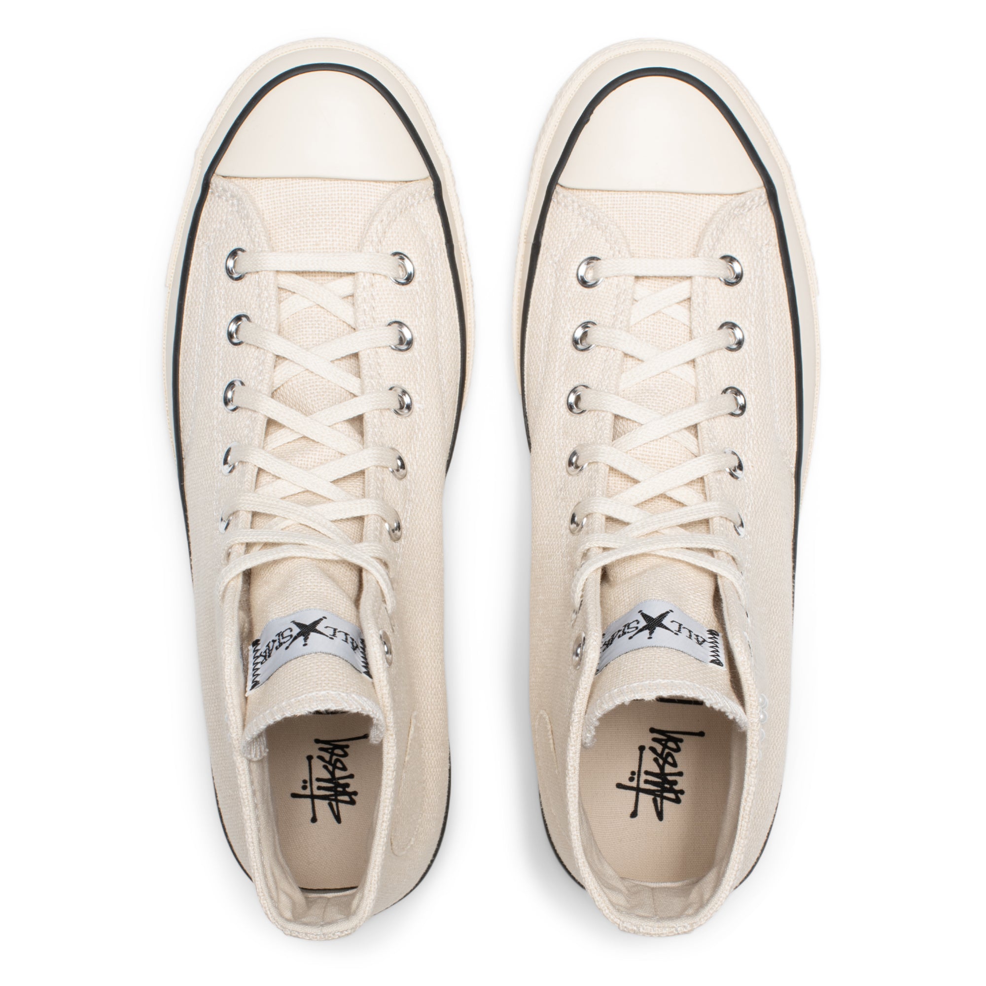 stüssy & converse high tops