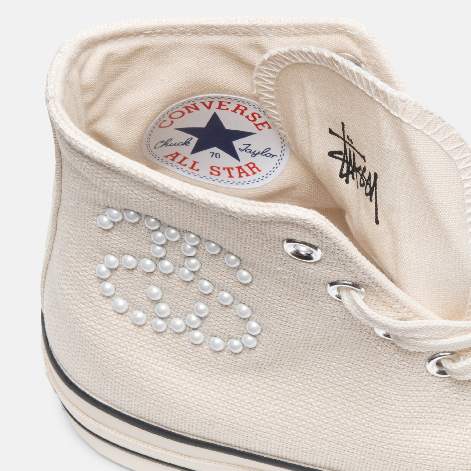 stüssy & converse high tops