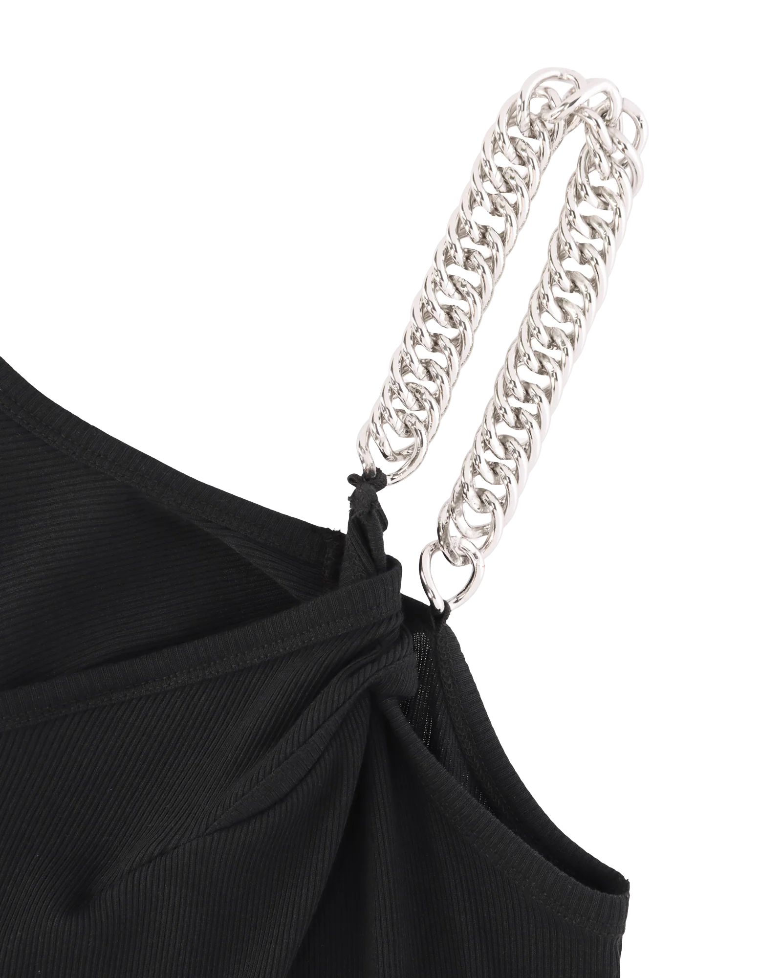 ALYX - Women's Ribbed Dress With Chain - (Black) view 2, Click to Zoom in