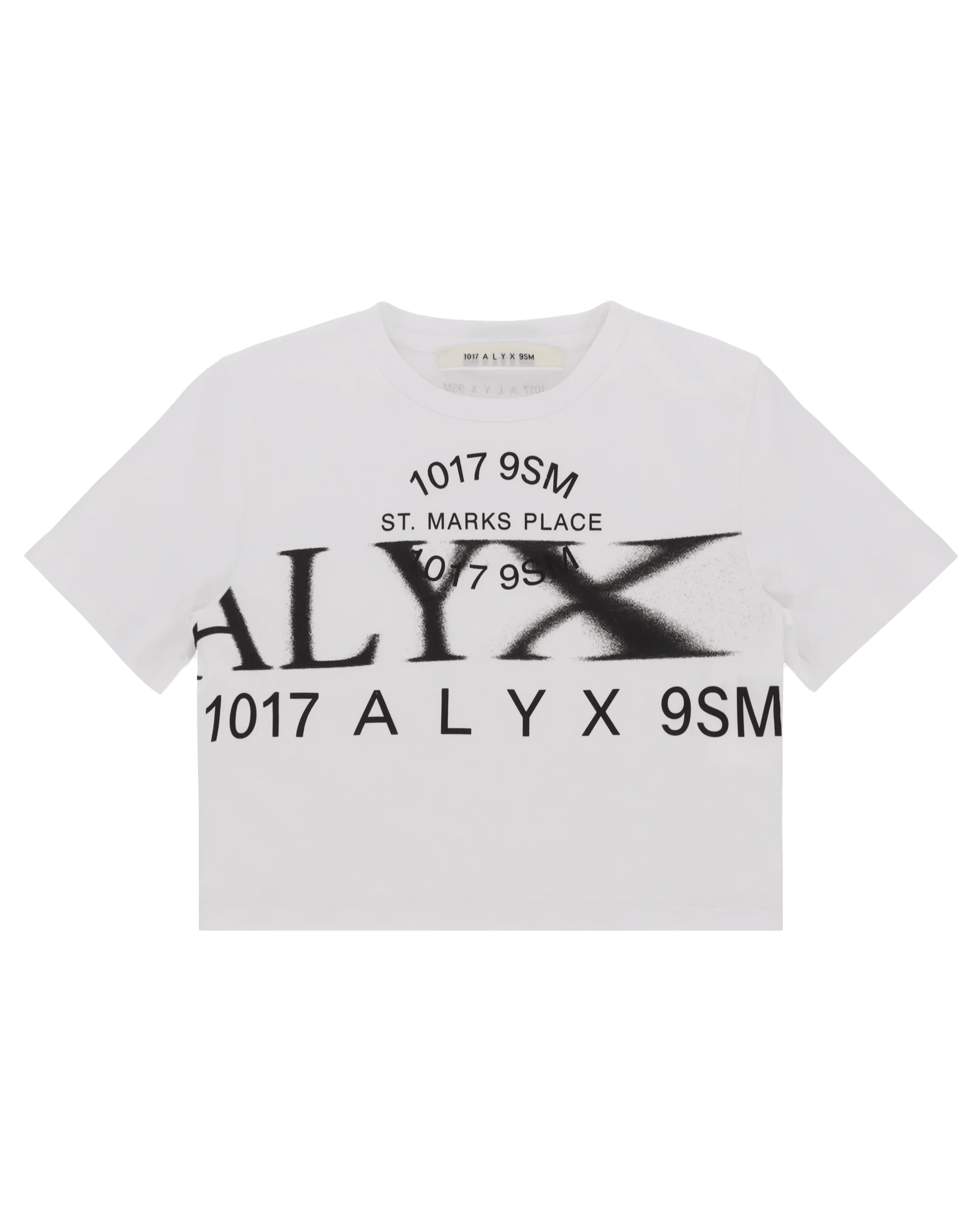 ALYX - Women's Logo Cropped Tee - (White) view 2, Click to Zoom in