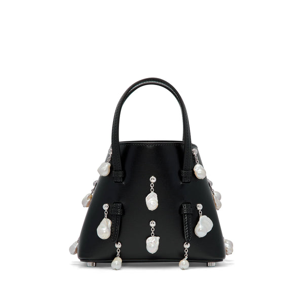 ALAÏA -  Women's Mina 16 Embellished Bag - (Black)