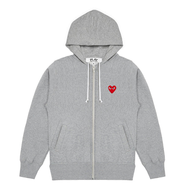 PLAY - Hooded Sweatshirt with 5 Hearts - (T249)(T250)(Grey)