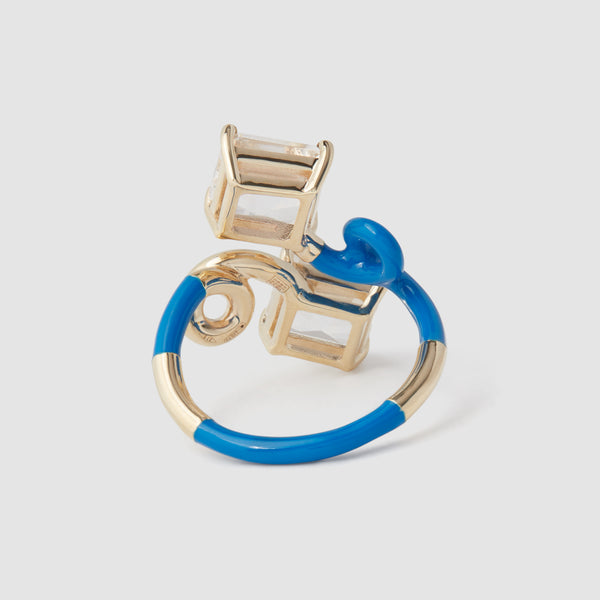 Bea Bongiasca_BEA BONGIASCA - B Square Ring Cobalt_RINGS