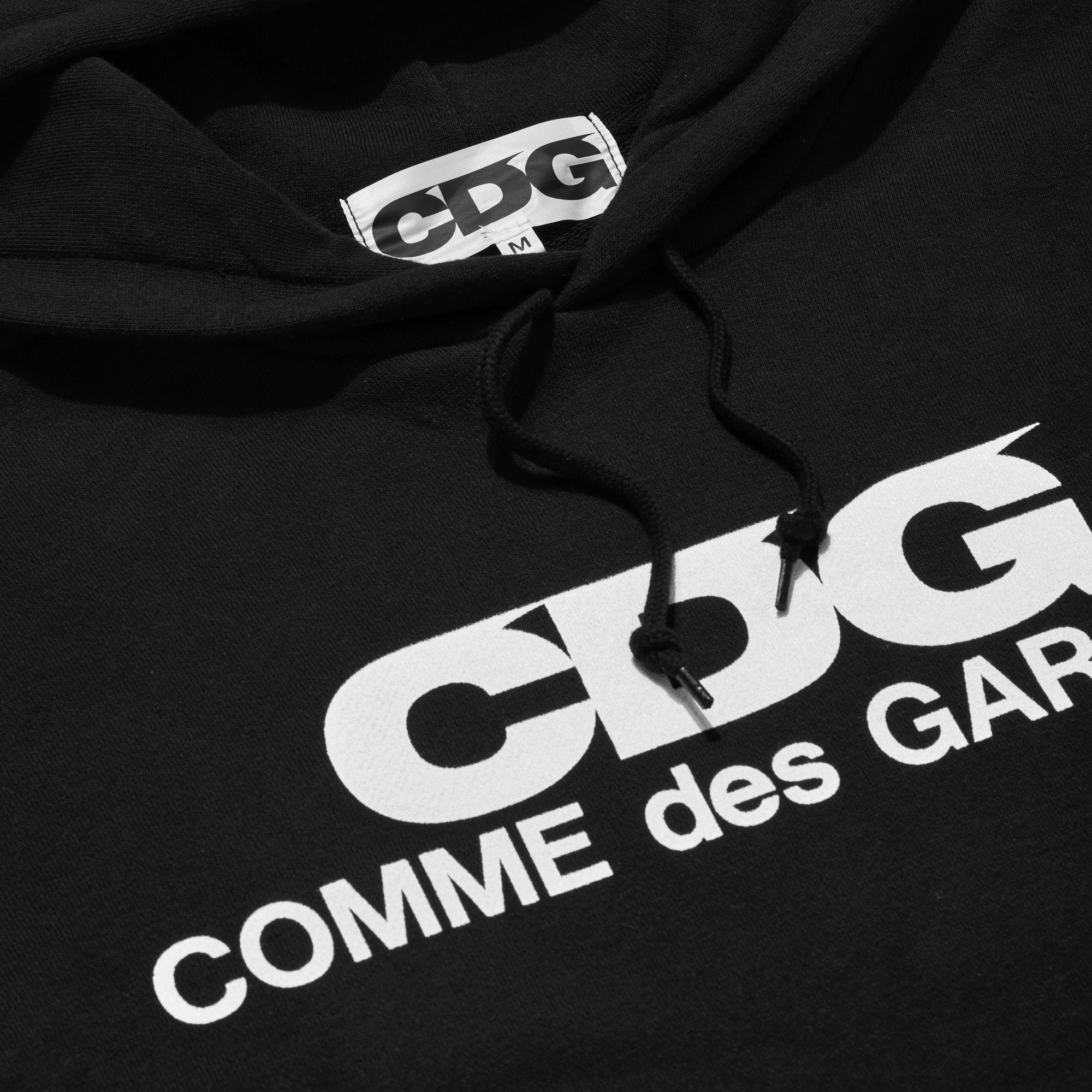 CDG - Logo Hooded Sweatshirt - (Black) view 3