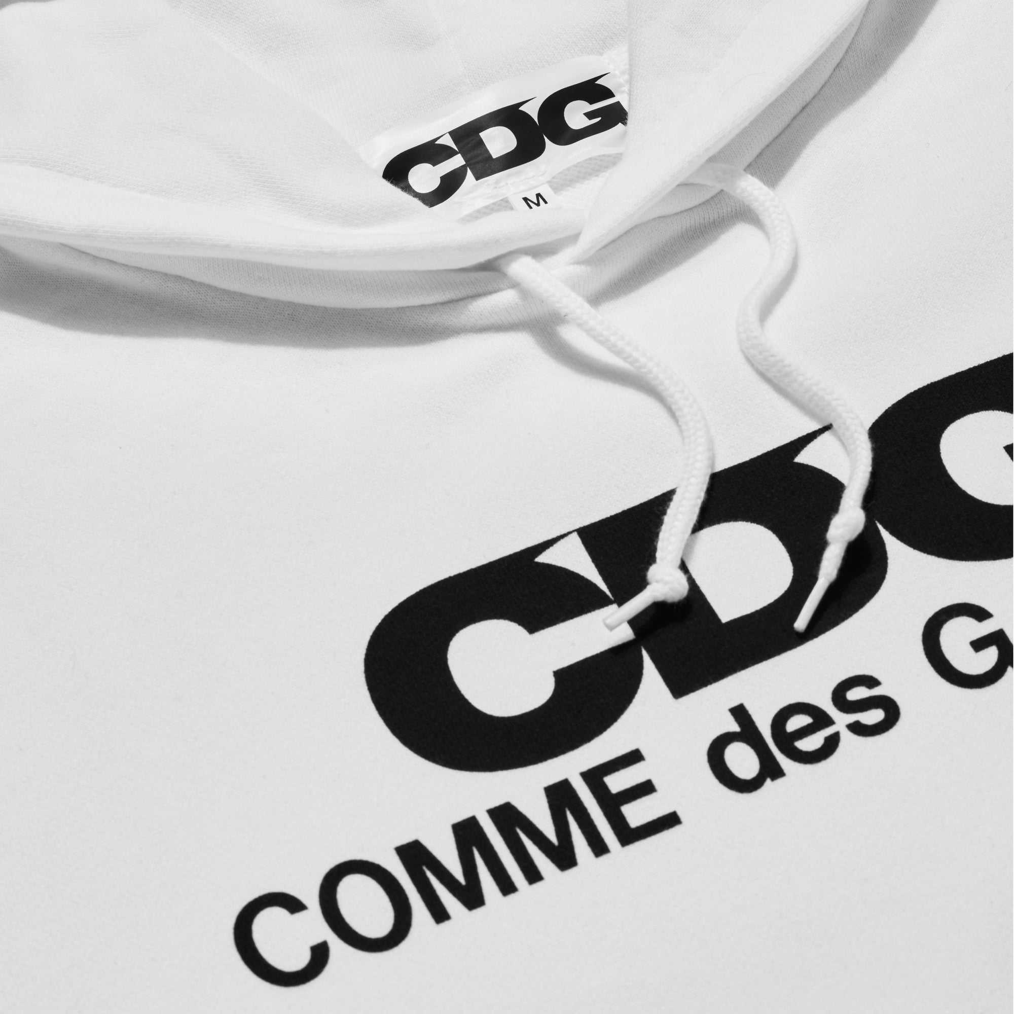 CDG - Logo Hooded Sweatshirt - (White) view 3