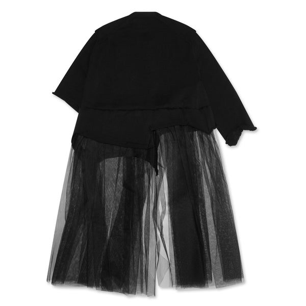 CDG Black Collection_BLACK Comme des Garçons - Acrylic Nylon Cardigan - (Black)_DRESSES
