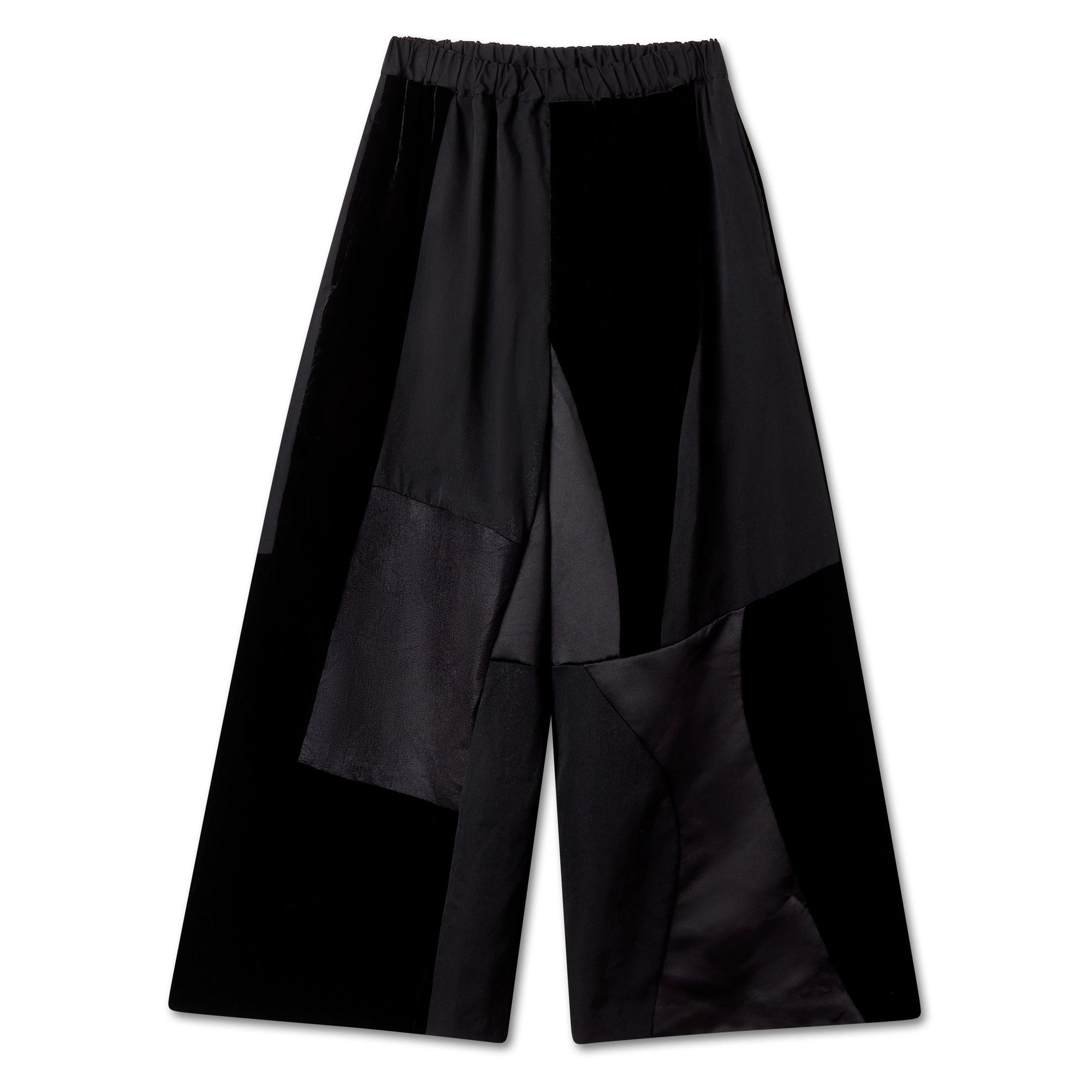BLACK COMME DES GARÇONS - Patchwork Pants - (Black) view 1, Click to Zoom in