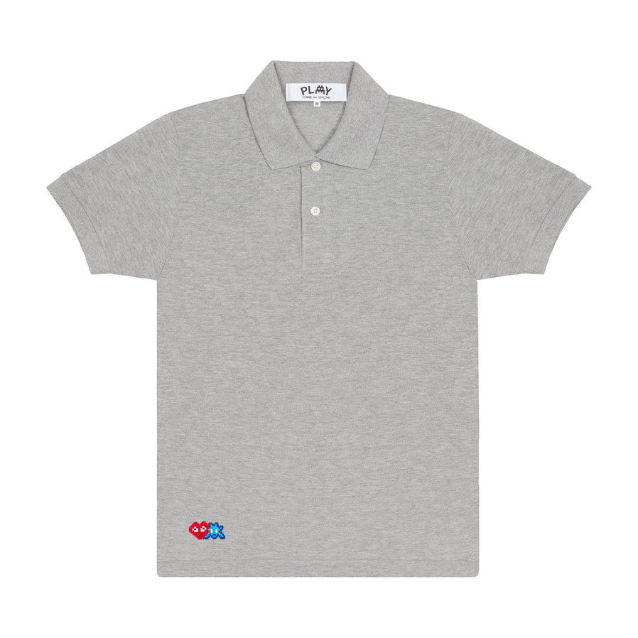 PLAY - the Artist Invader Polo Shirt - (Grey) view 1