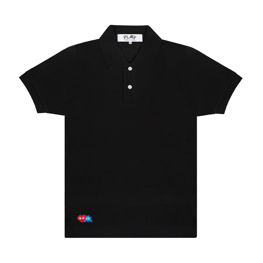 PLAY - the Artist Invader Polo Shirt - (Black) view 1