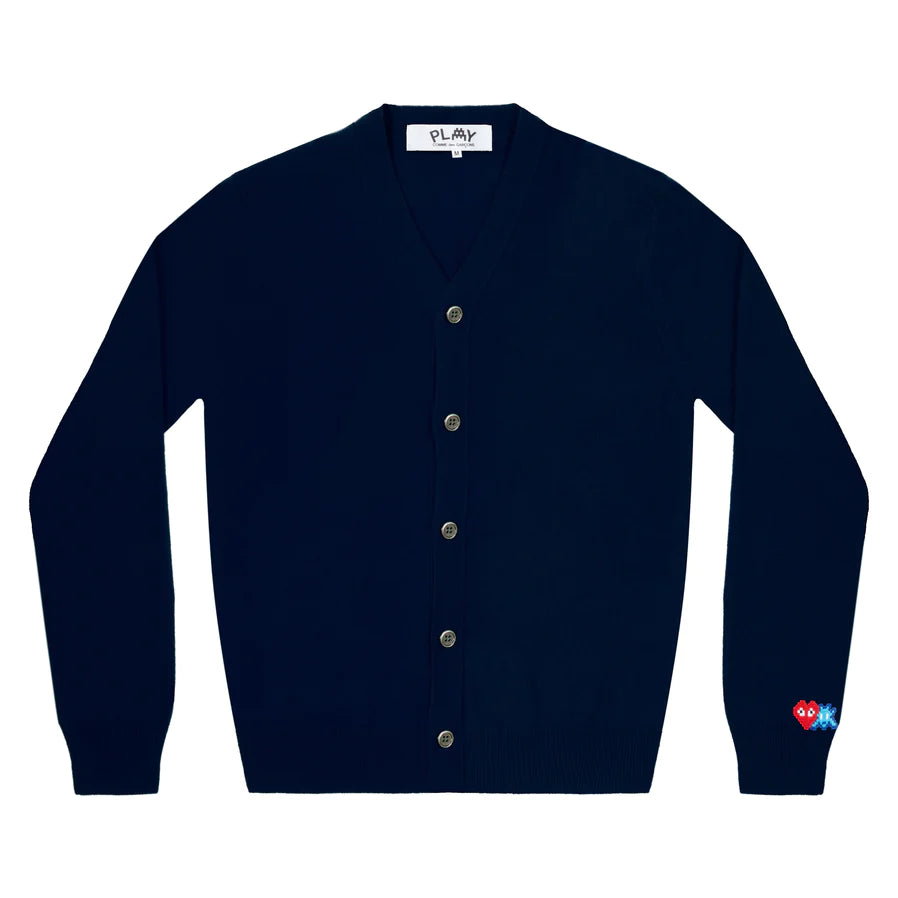 PLAY - the Artist Invader Men's Cardigan - (N088)(Navy) view 1