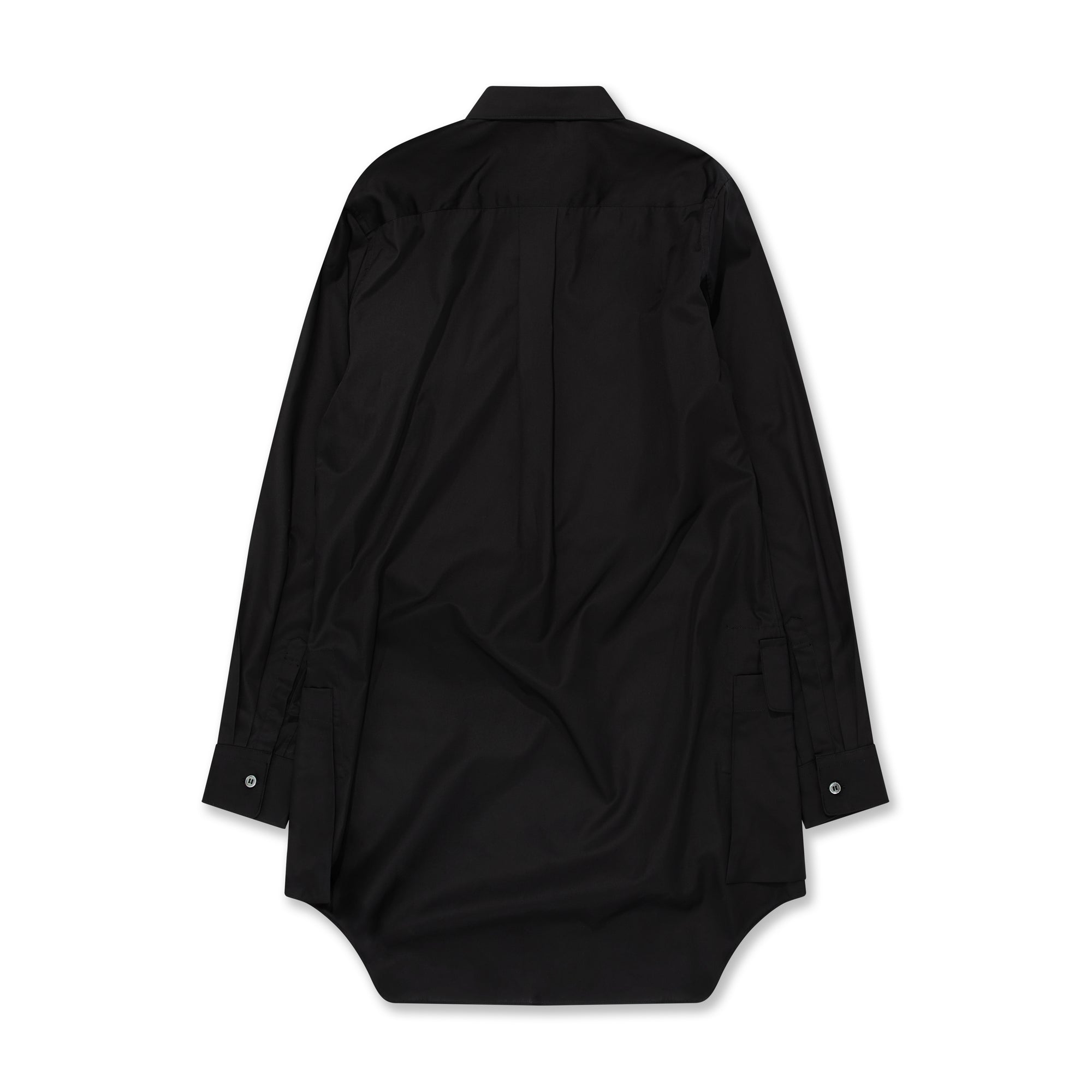 BLACK Comme des Garçons Shirt - Long Pocket Shirt - (Black) view 2, Click to Zoom in