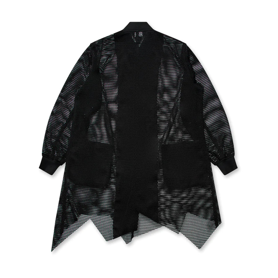 BLACK COMME DES GARçONS - Raschel Mesh Coat - (Black)|Dover Street