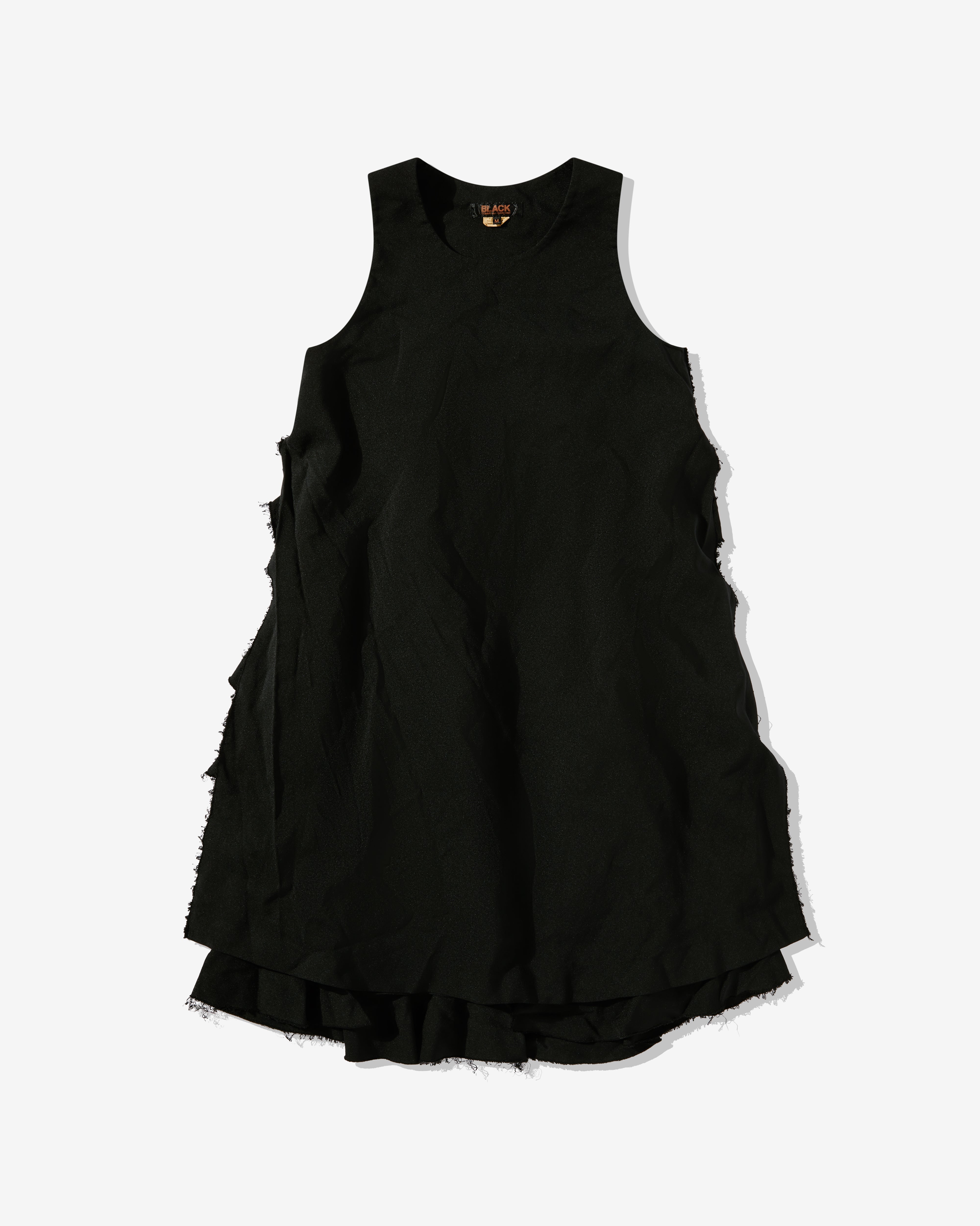 Black Comme Des Garçons: Tiered Overall (Black) | DSMS E-SHOP